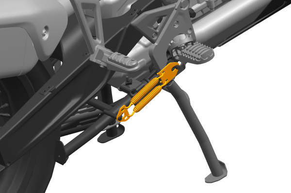 CFMOTO 800MT-X / 1000MT-X központi keréktartó – FEKETE, 3, nordicamoto.ro