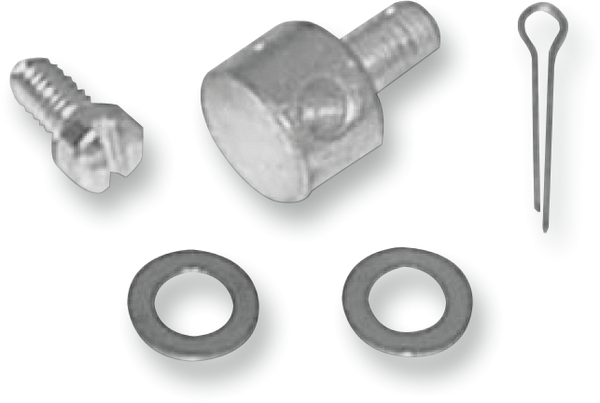 Carburetor Throttle Lever Wire Block Kit Silver, 1, nordicamoto.ro