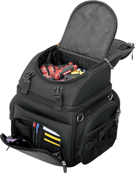 Br1800 Backseat Or Sissy Bar Bags Gray, Black, 4, nordicamoto.ro