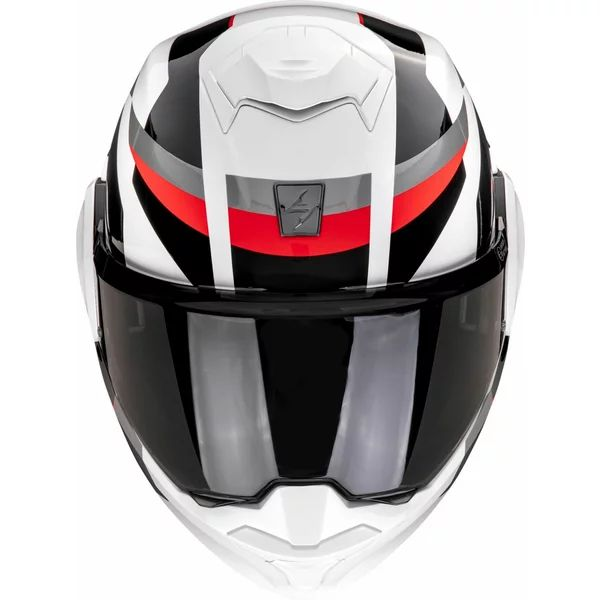 SCORPION EXO-TECH EVO PRO ACUTI M moduláris, hátrafelé nyitható sisak, fehér/kék/piros, 7, nordicamoto.ro