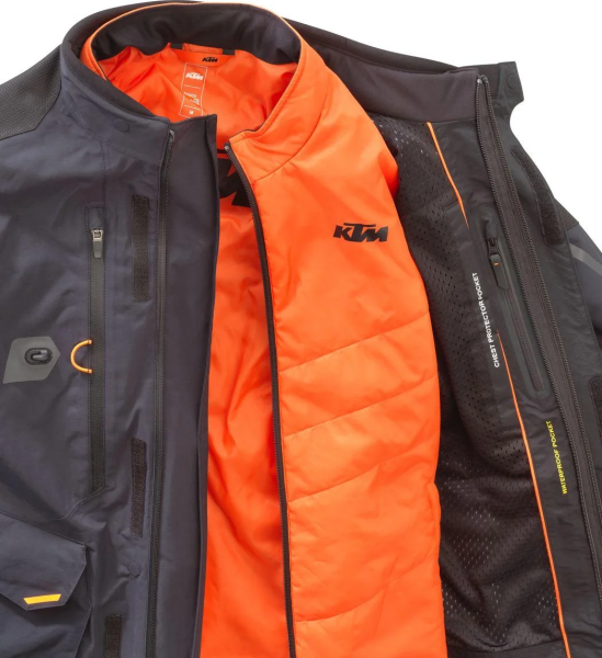 KTM ADV S V2 WP kabát, narancssárga/fekete, XL, 5, nordicamoto.ro