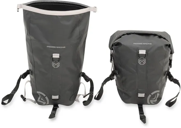 MOOSE RACING Adv1 Dry Saddlebags Black, White, 1, nordicamoto.ro