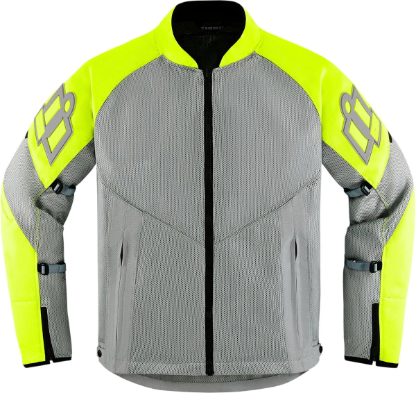 Icon Mesh AF szürke/Hi-Vis S textildzseki, 1, nordicamoto.ro
