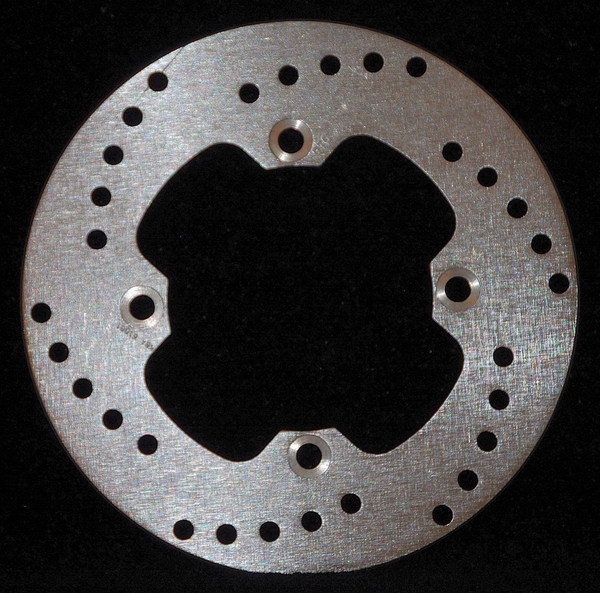 Round D-series Scooter Brake Rotor Silver, Stainless Steel, Zinc, 1, nordicamoto.ro