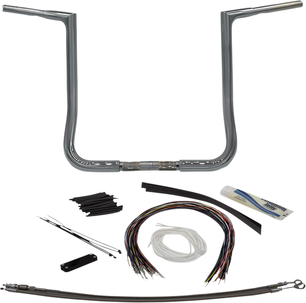 1-1/4(r) Ez Install Flat Top Handlebar Kit Silver, 1, nordicamoto.ro
