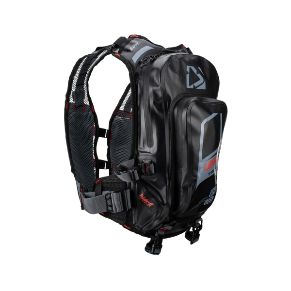 Leatt Camel Hydradri 2.0 WP 2,0 l folyadék/5 l csomagtérrel rendelkező hidratáló hátizsák, fekete titán, 1, nordicamoto.ro
