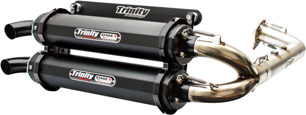 Stage 5 Dual Exhaust System Black, Brushed, Cerakote®, 1, nordicamoto.ro