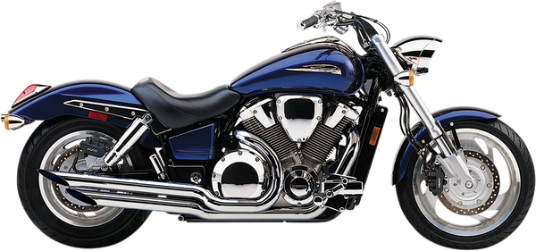 Angled Slashcut Exhaust System Chrome, 1, nordicamoto.ro