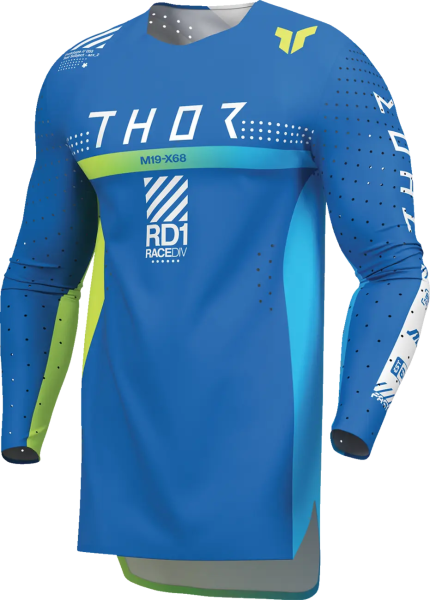 Thor Sportmode Synth Blue póló, 2XL, 12, nordicamoto.ro