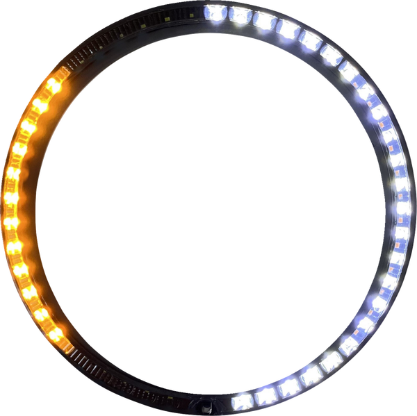 Probeam® Turn Signal Ring Trim Amber, White, 2, nordicamoto.ro