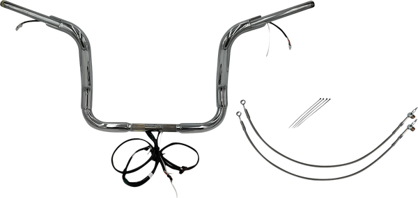 Plug & Play Ez Install 1-1/2(r) Round Top Handlebar Kit Silver, 3, nordicamoto.ro