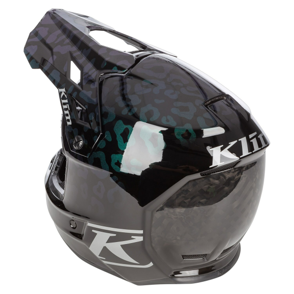 Klim F3 Carbon ECE Unruly fekete–fehér motoros sisak, 28, nordicamoto.ro
