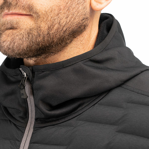 Boulder Stretch Down Hybrid kapucnis pulóver, LG, fekete (kifutó modell), 17, nordicamoto.ro