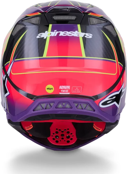 Alpinestars Supertech M10 Era MIPS® sisak, rózsaszín/lila/sárga, 6, nordicamoto.ro