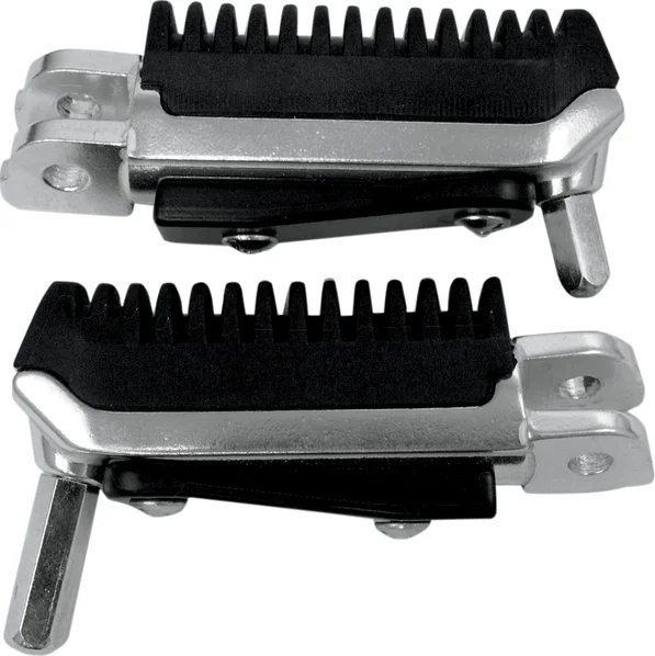OEM-stílusú pótlábfékek, fekete, ezüst, 1, nordicamoto.ro