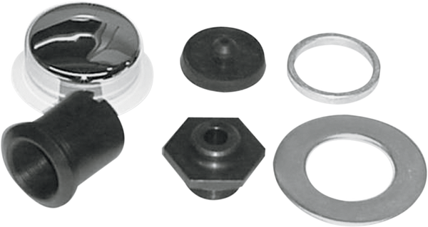 Stem Bolt And Cover Kit Black, 1, nordicamoto.ro