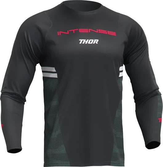 Tricou MTB Thor Intense Assist Berm Black/Green XL, 1, nordicamoto.ro