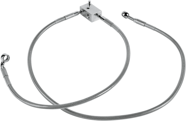 Stainless Steel Brake Line Kit Silver, Clear-coated, 1, nordicamoto.ro
