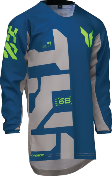 Tricou Enduro Copii Thor Launchmode Forge Blue 2XS, 6, nordicamoto.ro