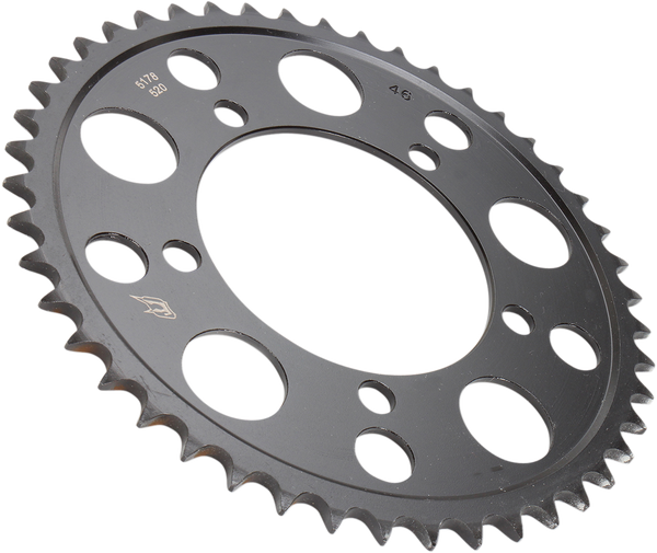 Lightweight Steel Sprocket Black, Zinc, 1, nordicamoto.ro