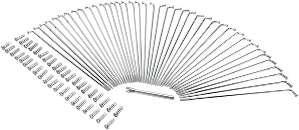 Chrome And Stainless Steel Spoke Set Chrome, 1, nordicamoto.ro