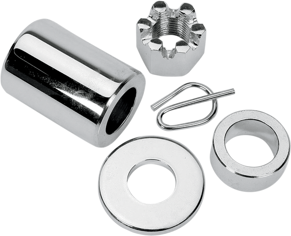 Axle Spacer/nut Kit Silver, 1, nordicamoto.ro