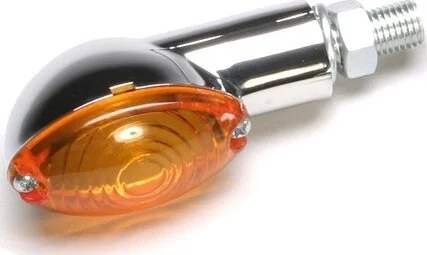 Univerzális mini-szárjelző lámpák, króm, 1, nordicamoto.ro