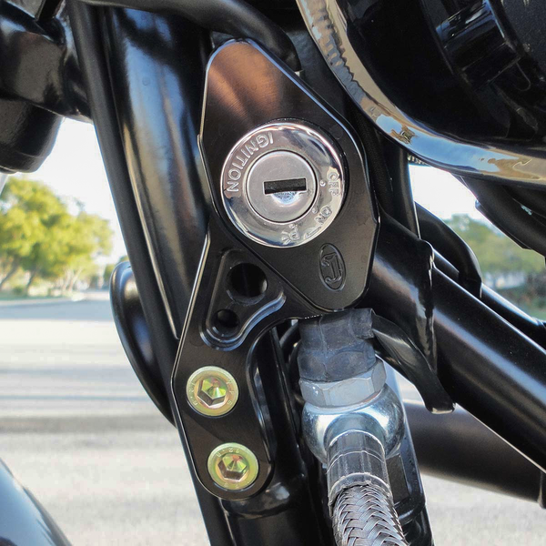Ignition Switch Relocation Bracket Black, 1, nordicamoto.ro