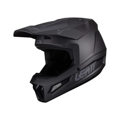 Leatt Moto 2.5 Stealth sisak, fekete/szürke V24 S, 6, nordicamoto.ro