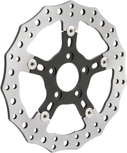 Jagged Floating Rotor Black, Silver, 3, nordicamoto.ro