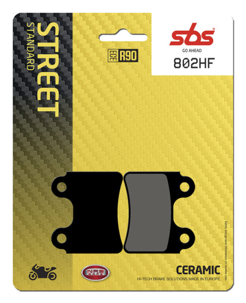 Hf Street Ceramic Organic Brake Pads, 1, nordicamoto.ro