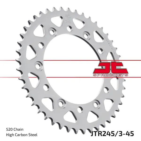 JT SPROCKETS hátsó lánckerék, természetes színű, 1, nordicamoto.ro