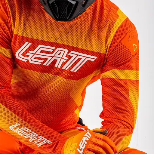 Leatt 5.5 Ultraweld narancssárga póló, L-es méret, 2, nordicamoto.ro