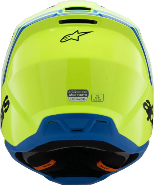 Alpinestars S-Mm3 Radium Black/Blue/Yellow M gyermek sisak, 5, nordicamoto.ro