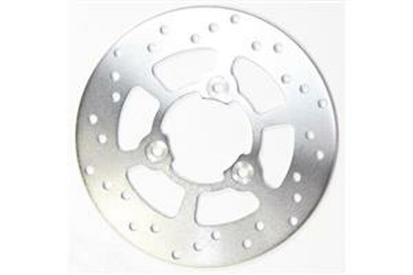 Round D-series Scooter Brake Rotor Silver, Stainless Steel, 1, nordicamoto.ro