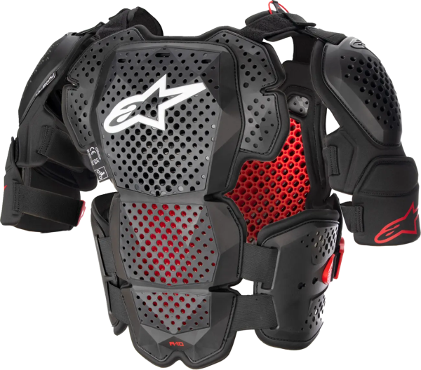 Armura Alpinestars A-10 Roost Guard V2 fekete/piros XS/S, 1, nordicamoto.ro