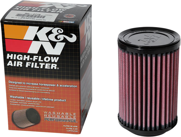 High Flow Replacement Air Filter Black, Red, 1, nordicamoto.ro