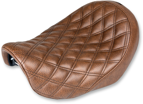Renegade Lattice Stitch Solo Seat Brown, 1, nordicamoto.ro