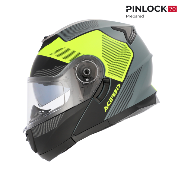 Acerbis Serel 22.06 sisak, fekete/fluoreszkáló sárga, L-es méret, 11, nordicamoto.ro
