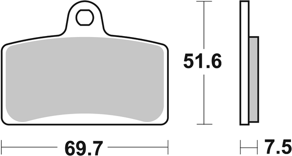 Hs Street Excel Sintered Front Brake Pads, 1, nordicamoto.ro