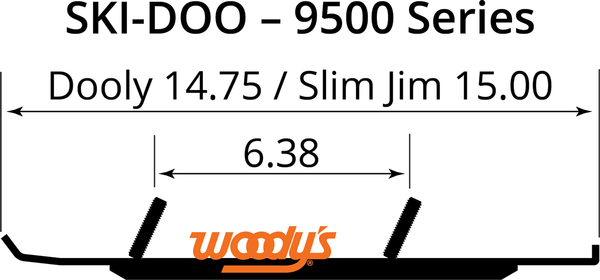 Slim Jim® 'performance' Dooly Wear Rods Black, 1, nordicamoto.ro