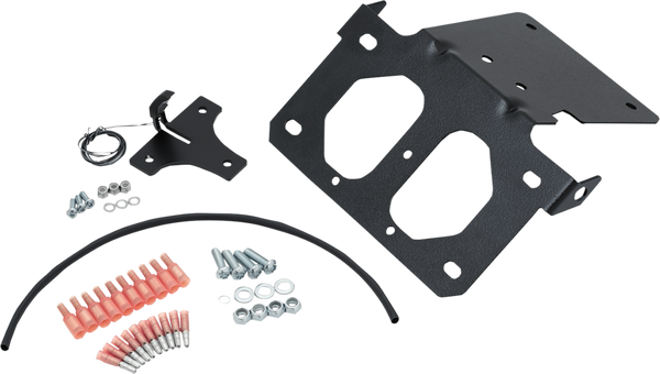 License Plate And Turn Signal Mount Black, 1, nordicamoto.ro