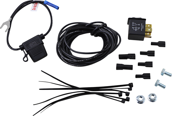 Magnum Electric Horn Hardware Kit Black, 1, nordicamoto.ro
