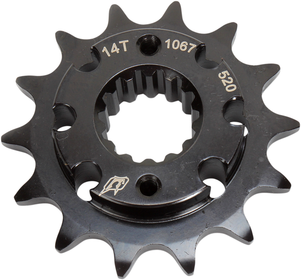 Lightweight Steel Sprocket Black, Zinc, 1, nordicamoto.ro