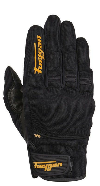 Furygan JET D3O textil kesztyűk, fekete/narancssárga, M-es méret, 1, nordicamoto.ro