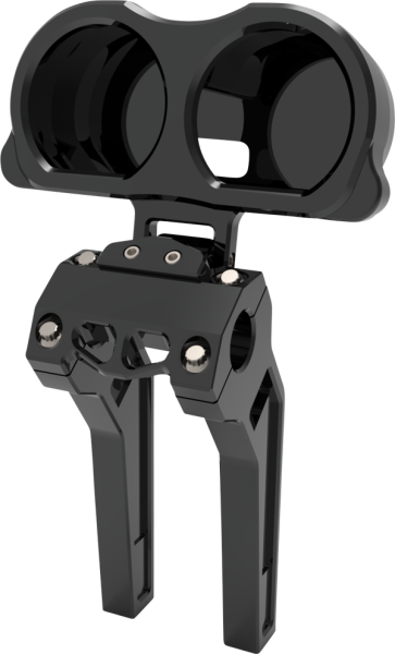 Dual Gauge Mount For Performance Risers Black, 3, nordicamoto.ro