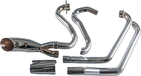 Hot Rod 2:1 Exhaust System Chrome, 2, nordicamoto.ro
