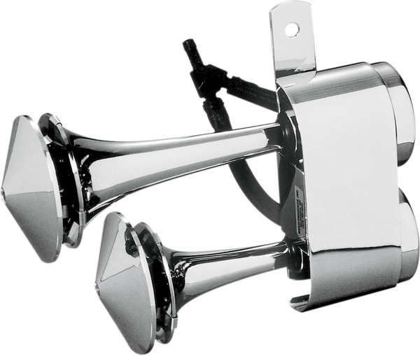 Dual Air Horn Chrome, 1, nordicamoto.ro