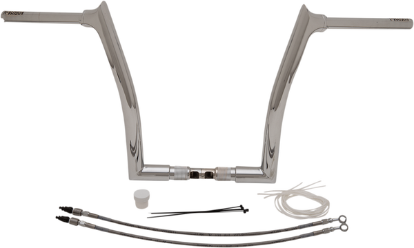 1-1/2(r) Ez Install Pointed Top Handlebar Kit Silver, 1, nordicamoto.ro