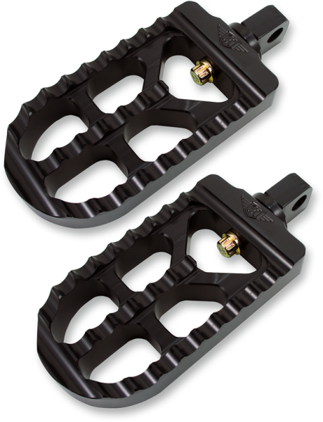 Adjustable Serrated Billet Footpegs Black Long, 1, nordicamoto.ro